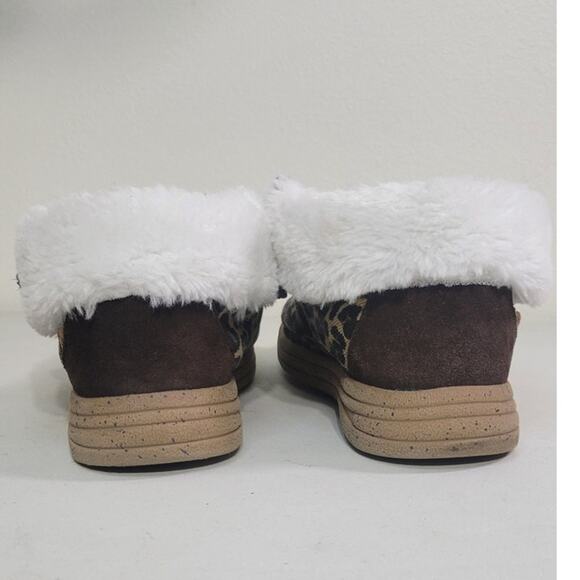 Cassidy Faux Fur Lined Boot Leopard Print Size 8 - Picture 6 of 11